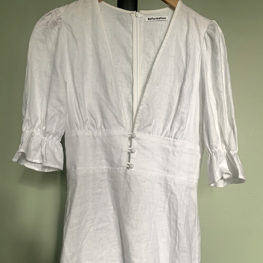 White Summer Dress: Reformation with tags